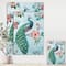 Designart - Peacock - Floral and botanical Canvas Artwork